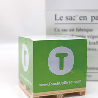 Bloc-notes autocollant cube personnalisé en gros avec porte-palette en bois papier mémo imprimé logo écologique pour le bureau et les cadeaux