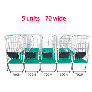 Tự động thép mạ kẽm động vật lồng mới lợn mang thai bút và gieo farrowing thùng cho lợn - Product Image 2