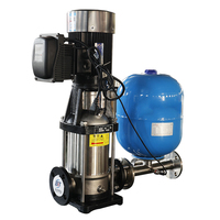 Pompe à eau à vitesse variable verticale, revêtement de surface personnalisé disponible, pompe à pression constante automatique