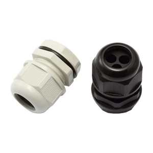 Prensaestopas de <span class=keywords><strong>entrada</strong></span> multiorificio Plástico ML Nylon IP68 Plástico Nylon M25 Rosca <span class=keywords><strong>Doble</strong></span> orificio Impermeable Prensaestopas Nylon Pa Accesorios - Product Image 3