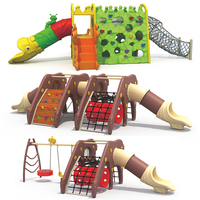 Ensemble de toboggans d'intérieur en plastique amusants pour enfants Équipement de terrain de jeu pour petits jeux avec toboggan