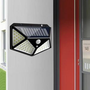 100 <b>LED</b> IP65 Solar Wall Lamp PIR <b>Motion</b> <b>Sensor</b> Outdoor Garden Home Decor Waterproof - Product Image 4