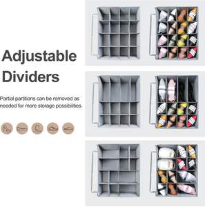 Caja Organizadora de Zapatos Plegable con Divisores Ajustables, Correa de Transporte Resistente, Cubierta de PVC Transparente de Alta Calidad, Bolsa con Cierres Suaves - Product Image 2