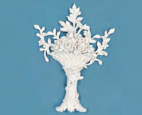 OR-9099SET Décoration murale intérieure en polyuréthane, résistante aux produits chimiques, motif floral délicat, écologique, pour hôtel