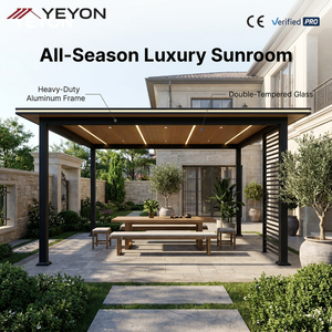 Yeyon 2026 OEM Serre en verre extérieure résidentielle de style moderne avec vitrage Low-E pour <span class=keywords><strong>architecture</strong></span> paysagère et <span class=keywords><strong>architecture</strong></span> panoramique - Product Image 1
