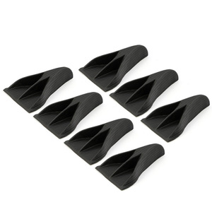 Car Roof Ducktail Spoiler 7-Pack Black ABS <b>Plastic</b> Adhesive Type Rear Bumper Decoration - Product Image 1
