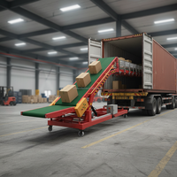 Convoyeur à bande automatique robuste Naili, personnalisable, pour le chargement et le déchargement de camions, conteneurs et entrepôts