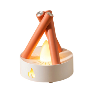Lampe de table vintage style campfire, veilleuse créative bicolore à lumière douce avec bruit blanc pour chambre à coucher - Product Image 2