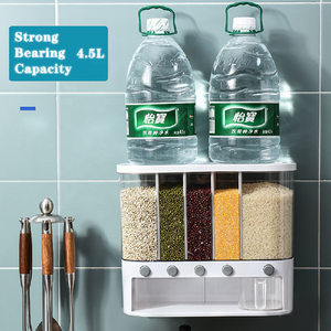 食品保存箱2023トッププラスチックシリアルディスペンサー保存箱キッチン食品穀物米容器 - Product Image 5