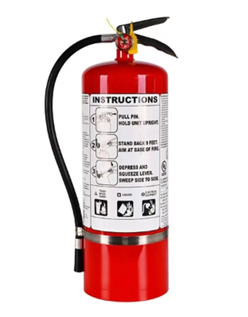 Extintor de polvo seco listado por UL de 5,5 libras, equipo de lucha contra incendios para lucha contra incendios y uso de Gabinete contra incendios