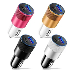 Smart 30W 3.1A USB Tipo C Cargador de coche rápido Adaptador de teléfono portátil de 2 puertos con protección OVP para uso de computadora portátil - Product Image 6