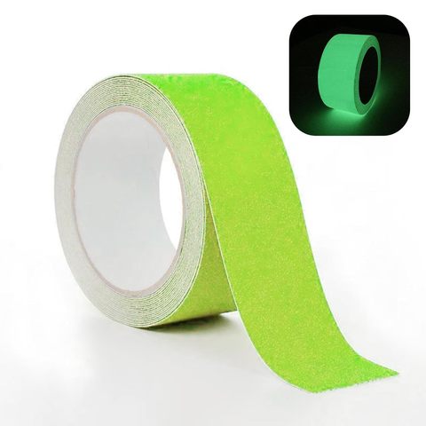 Strong Adhesive Waterproof Luminous PET Skateboard Grip Tape Acrylic Anti-Slip Safety Glow Dark Tape