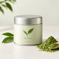 Poudre de thé vert matcha cérémonial pur en vrac, marque privée OEM/ODM, vente en gros, poudre de matcha en conserve
