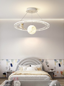 Lampadario decorativo sferico rotondo per bambini ragazzi camera calda romantica camera da letto soggiorno luce a soffitto a Led - Product Image 3