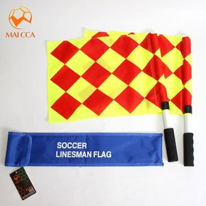 Bandera de árbitro de fútbol, bandera de mano duradera con mango de esponja cómodo, adecuada para entrenamiento y partidos - Product Image 4