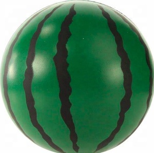 Wholesale Promotional Custom Logo PU Foam Watermelon Stress <b>Ball</b> Soft <b>Toy</b> Watermelon Shape Stress Relief Tool - Product Image 3