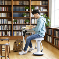 Tabouret oscillant avec coussin, hauteur réglable, soutien TDAH, chaise flexible pour la concentration, léger et portable