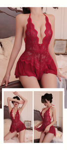 Lencería Transparente de Encaje, Tentación Sexy, Puro Deseo, Body de Una Pieza, Pasión, Abertura en la Entrepierna, Noche Larga, Diversión Infinita - Product Image 6