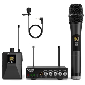 Microphone sans fil UHF Fifine K036A, microphone dynamique <span class=keywords><strong>portable</strong></span> pour karaoké, DJ, KTV, église, discours, studio, chant, enregistrement - Product Image 3