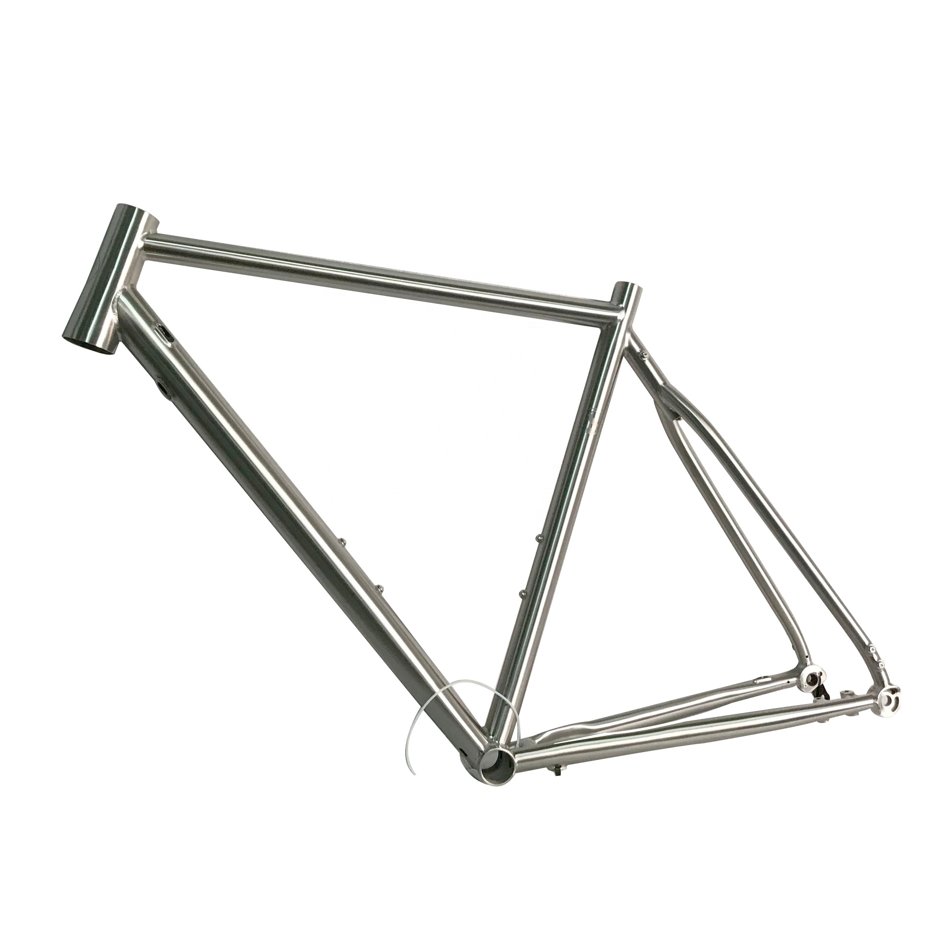 titanium road bike frame flat mount disc brake ti gravel bike frame with thru axle dropout