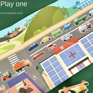 <span class=keywords><strong>Livre</strong></span> d'autocollants en gel amusant pour enfants de 0 à 3 ans, autocollants résistants aux déchirures, véhicules d'ingénierie, jouet éducatif - Product Image 3