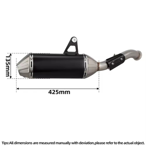 Pot d'échappement slip-on avec DB Killer en acier inoxydable pour moto d'aventure 800MT, compatible 790ADV ADV790 <span class=keywords><strong>CFMOTO</strong></span> <span class=keywords><strong>MT800</strong></span> - Product Image 2