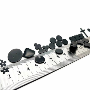 DSCJ Custom Flat Agate Cabochon <strong>Black</strong> <strong>Onyx</strong> Gemstones Supplier Oval Cross Clover Round Circle Natural <strong>Black</strong> <strong>Onyx</strong> For Jewelry