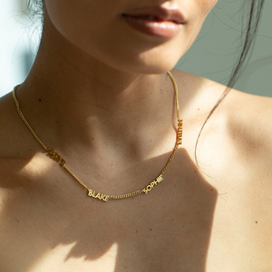 <span class=keywords><strong>Collana</strong></span> personalizzata <span class=keywords><strong>con</strong></span> nomi multipli per le donne collane di gioielli <span class=keywords><strong>con</strong></span> <span class=keywords><strong>targhetta</strong></span> <span class=keywords><strong>in</strong></span> acciaio inossidabile placcato <span class=keywords><strong>oro</strong></span> <span class=keywords><strong>con</strong></span> nome di famiglia personalizzato - Product Image 2