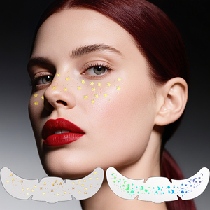 Tatuajes Temporales Impermeables para <span class=keywords><strong>Cara</strong></span> y Cuerpo en Colores Dorado/Plateado, Papel Ecológico, Diseño <span class=keywords><strong>Indio</strong></span> Sexy <span class=keywords><strong>de</strong></span> Larga Duración - Product Image 5