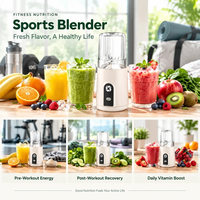 OEM ODM Aangepaste Logo Draagbare Blender Persoonlijke Smoothie Maker voor Pre en Post Workout Fruit, Groente, Vitamine en Energiedrankjes