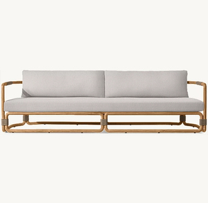 Muebles de Jardín de Alta Gama a Precio de Fábrica, Sofá de Teca <span class=keywords><strong>Maro</strong></span>, Diseño Contemporáneo, Sofá de Exterior para Patio y Uso en Exteriores - Product Image 6