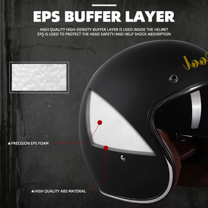 <span class=keywords><strong>Casque</strong></span> ouvert 3/4 pour <span class=keywords><strong>moto</strong></span> Cafe Racer, <span class=keywords><strong>homologué</strong></span> ABS DOT, accessoires de <span class=keywords><strong>moto</strong></span>, casques vintage rétro pour <span class=keywords><strong>Harley</strong></span> - Product Image 6