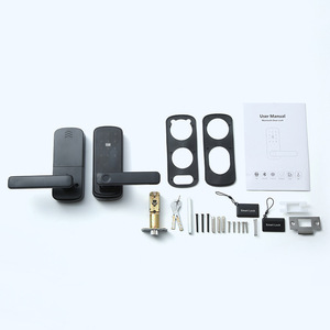 Serrure de porte intelligente Wenxun A18 avec lecteur d'empreintes digitales, clavier tactile, pour appartement, hôtel, porte en bois, avec contrôle par application - Product Image 3