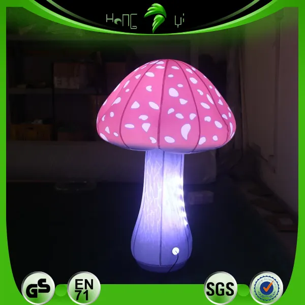 2020 hongyi inflatable customize led mushroom model for sale