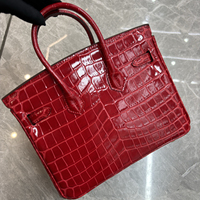 Sac à main de luxe pour femme en cuir véritable à motif crocodile ; Sac de soirée élégant pour le quotidien, vente en gros d'usine