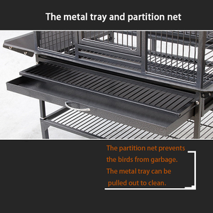 Wholesale <strong>Parrot</strong> <strong>Aviary</strong> Large Metal Bird Cage with Stand Birdhouse <strong>parrot</strong> cage - Product Image 4
