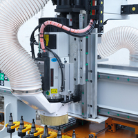 Machine de découpe CNC de haute précision avec changeur d'outils automatique pour la fabrication de meubles, armoires et placards
