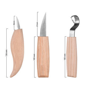 Excelente juego 10 en 1 de cuchillos para tallar madera para carpintería, tallado de sellos de goma hecho a mano, viene con afilado - Product Image 5