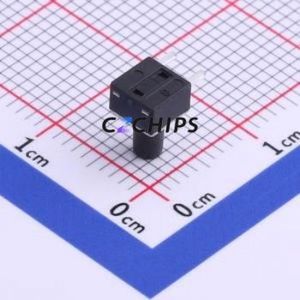 TS-1109G-7026 Tactile Switch Through hole Component (THT) Switch Single Pole Single Throw Round Button 2.6N Right Angle Insert - Product Image 2