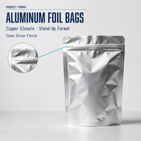 Sacs en aluminium pour aliments pour animaux de compagnie, autoportants, imperméables, recyclables, pour collations, fruits secs, emballage refermable