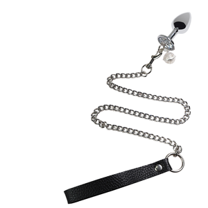 Plug Anal Metálico con Cola de Zorro y Cuentas para Mujer, Equipo de Bondage para Jardín, Productos Sexuales para Adultos - Product Image 4