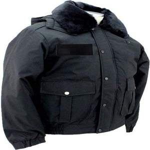 All Season Deluxe Plain Guard Uniform <strong>Security</strong> Bomber Jacket 100% Nylon Oxford Lightweight Windbreaker - Product Image 2