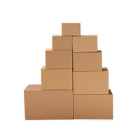 Cajas de Cartón Reciclable Marrón y Blanco CHING TA con Logotipo Personalizado, Cajas de Embalaje de Papel para Envío Ecológicas con Logo Impreso