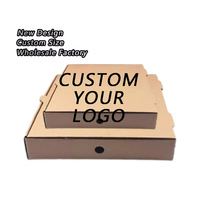 Service OEM HuiLong PS-002, boîte à pizza en papier renforcé, impression UV, pliable, taille personnalisée, motifs personnalisés, logo personnalisé