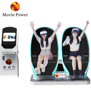 Movie Power VR Arcade Machine 9d VR Simulator VR Egg con dos asientos Simulación de realidad virtual Paseos - Product Image 4