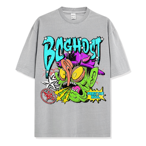 Custom Made Wholesale Printed Casual Street <b>Hip</b>-hop Style Short-sleeve T-shirts - Product Image 2