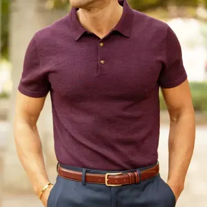 Camiseta polo masculina 100% algodão, moda polo masculina personalizada, camiseta polo lisa de golfe, moda por atacado, 2024