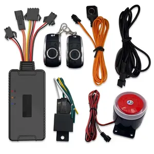 Rastreador pelacakan kendaraan, elektronik otomatis pelacak GPS 2G 4G dengan remot alarm loudspeaker untuk mobil sepeda motor