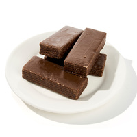 Barra de Oblea Recubierta de Cacao Oscuro, Bocadillo de Galleta Crujiente con Chocolate, Postre de Sabor Intenso, Fábrica de Marca Privada OEM