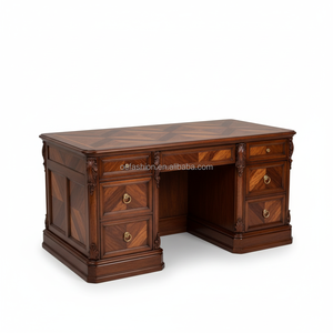 Sofá Individual de Estilo Victoriano OE-FASHION con Respaldo Alto, Acabado en Caoba, Tapizado en Terciopelo con Botones, Muebles OE-FASHION - Product Image 5